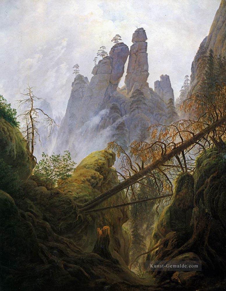 Rocky Ravine Romantische Landschaft Caspar David Friedrich berg Ölgemälde
